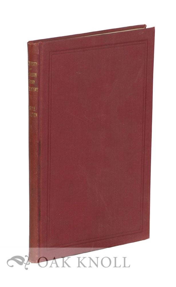 Order Nr. 115733 CATALOGUE OF THE DR. SAMUEL A. JONES CARLYLE COLLECTION. Mary Eunice Wead.