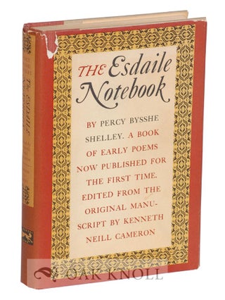THE ESDAILE NOTEBOOK, A VOLUME OF EARLY POEMS. Shelly, sshe.