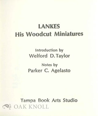 LANKES: HIS WOODCUT MINIATURES