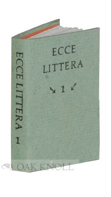 Order Nr. 116519 ECCE LITTERA, VOL. 1. Clifford L. Helbert