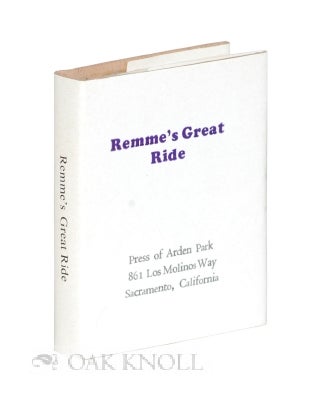 Order Nr. 116579 REMME'S GREAT RIDE.