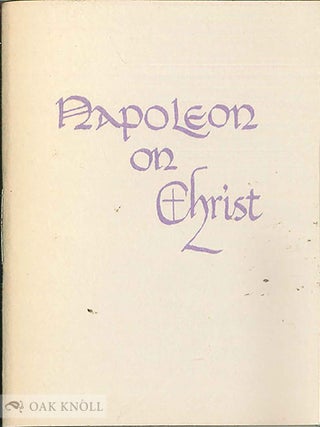 Order Nr. 116914 NAPOLEON ON CHRIST. Napoleon Bonaparte