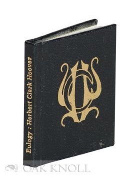 Order Nr. 116917 HERBERT CLARK HOOVER, A EULOGY. D. Elton Trueblood