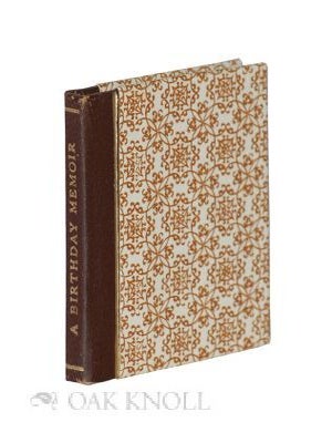 Order Nr. 116931 A BIRTHDAY MEMOIR. Francis J. Weber