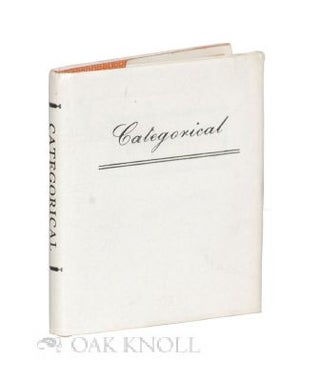 Order Nr. 117476 CATEGORICAL. Ferenc Andersony, Frank J. Anderson