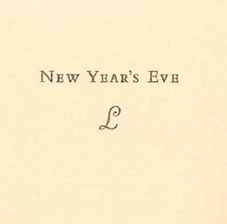 Order Nr. 117740 PARAGRAPHS FROM NEW YEAR'S EVE. Charles Lamb
