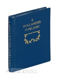 Order Nr. 118595 A HOLLANDER GARLAND. John Hollander