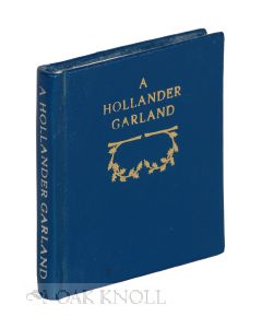 Order Nr. 118595 A HOLLANDER GARLAND. John Hollander