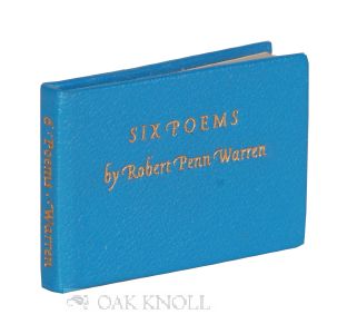 SIX POEMS. Robert Penn Warren.