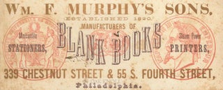 Wm. F. Murphy's Sons Manufacturers of Blank Books