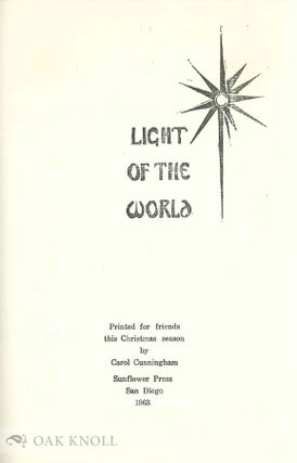 LIGHT OF THE WORLD.