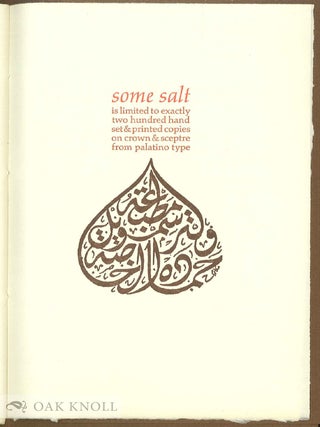 ALIQUID SALIS OR IF YOU PREFER ENGLISH SOME SALT.