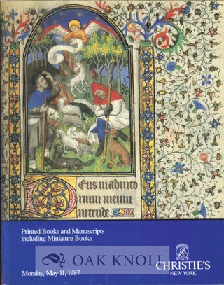 Order Nr. 119062 PRINTED BOOKS AND MANUSCRIPTS INCLUDING MINIATURE BOOKS