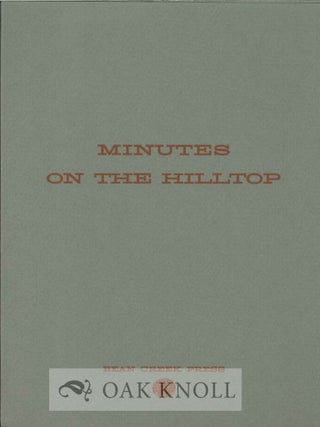 Order Nr. 119090 MINUTES OF MOXON ON THE HILLTOP