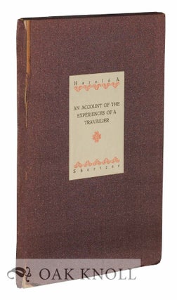 Order Nr. 119134 AN ACCOUNT OF THE EXPERIENCES OF A TRAVELLER