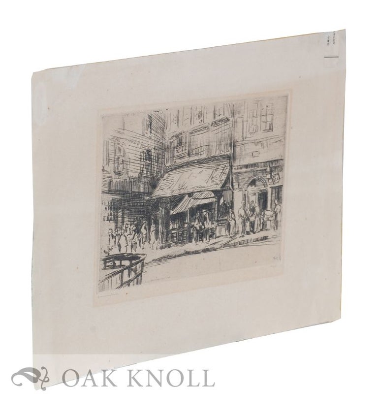 Order Nr. 119151 Engraving of a street scene in Germany. Ewald Thiel.