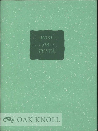 Order Nr. 119243 MOSI OA TUNYA. Adrian Van Sinderen Jr