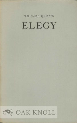 Order Nr. 119357 AN ELEGY WRITTEN IN A COUNTRY CHURCH-YARD & OTHER POEMS. Thomas Gray