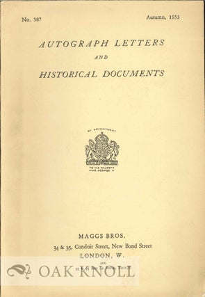 Order Nr. 119459 AUTOGRAPH LETTERS AND HISTORICAL DOCUMENTS INCLUDING SOME REMARKABLE NAPOLEONIC...