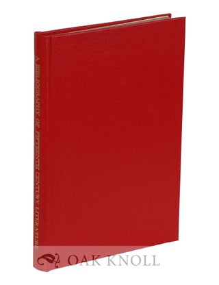 Order Nr. 119492 A BIBLIOGRAPHY OF FIFTEENTH-CENTURY LITERATURE WITH SPECIAL REFERENCE TO THE...
