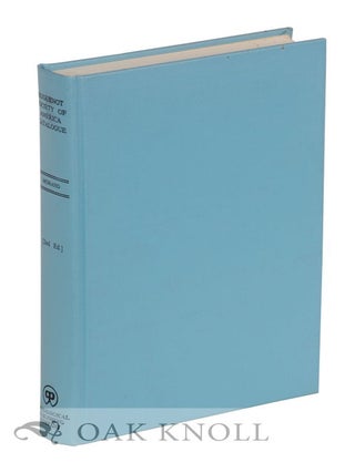Order Nr. 119655 CATALOGUE OR BIBLIOGRAPHY OF THE LIBRARY OF THE HUGUENOT SOCIETY OF AMERICA....
