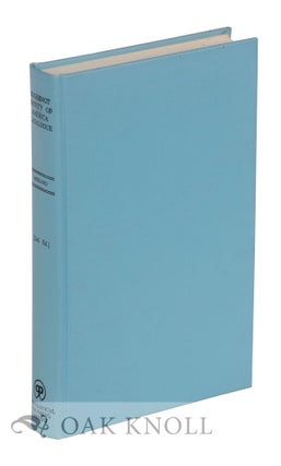 Order Nr. 119655 CATALOGUE OR BIBLIOGRAPHY OF THE LIBRARY OF THE HUGUENOT SOCIETY OF AMERICA....