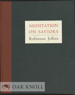 HIS PLACE FOR STORY: ROBINSON JEFFERS: A DESCRIPTIVE BIBLIOGRAPHY
