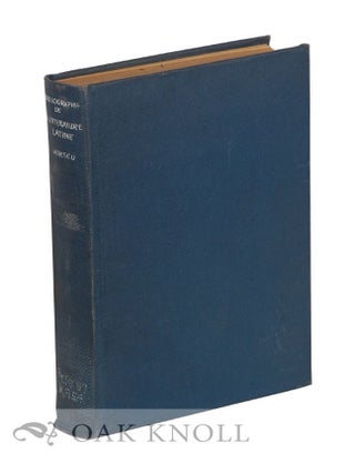 Order Nr. 119801 BIBLIOGRAPHIE DE LA LITTÉRATURE LATINE. N. I Herescu