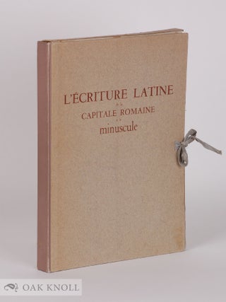 Order Nr. 119860 L' ÉCRITURE LATINE DE LA CAPTIALE ROMAINE À LA MINUSCULE. Jean Mallon, Robert...
