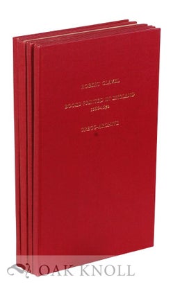 Order Nr. 119861 A CATALOGUE OF ALL THE BOOKS PRINTED IN ENGLAND. Robert Clavel