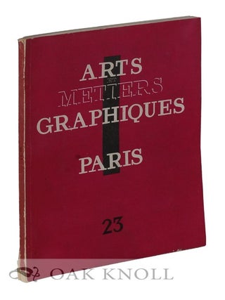 Order Nr. 119883 ARTS ET MÉTIERS GRAPHIQUES. No. 23
