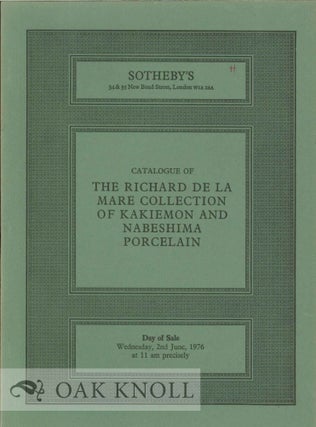 Order Nr. 120555 RICHARD DE LA MARE COLLECTION OF KAKIEMON AND NABESHIMA PORCELAIN
