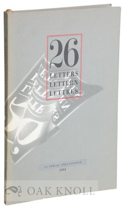 Order Nr. 121230 26 LETTERS, LETTERN, LETTRES, AN ANNUAL AND CALENDAR OF 26 LETTERS OF THE ROMAN...