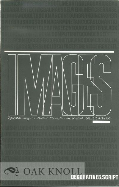 Order Nr. 121345 A CATALOG OF IMAGES. Typographic Images.