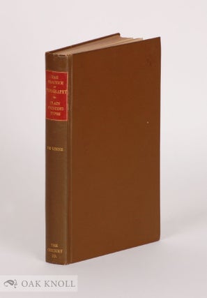 Order Nr. 121421 A TREATISE ON THE PROCESSES OF TYPE-MAKING, THE POINT SYSTEM, THE NAMES, SIZES,...