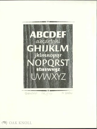 BRIOM SCRIPT: SIX UNNUMBERED PRINTS.