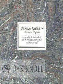 Order Nr. 121574 KREATIVES SCHREIBEN, ANLEITUNGEN UND ALPHABETE. EIN NEUARTIGES INSTRUKTIONSBUCH...