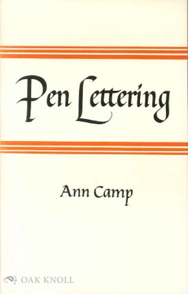 Order Nr. 121577 PEN LETTERING. Ann Camp