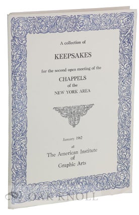 Order Nr. 121858 COLLECTION OF KEEPSAKES FOR THE SECOND OPEN MEETING OF THE CHAPPELS OF THE NEW...