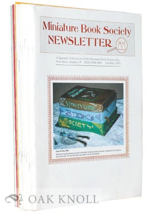 Order Nr. 121916 THE MINIATURE BOOK SOCIETY NEWSLETTER