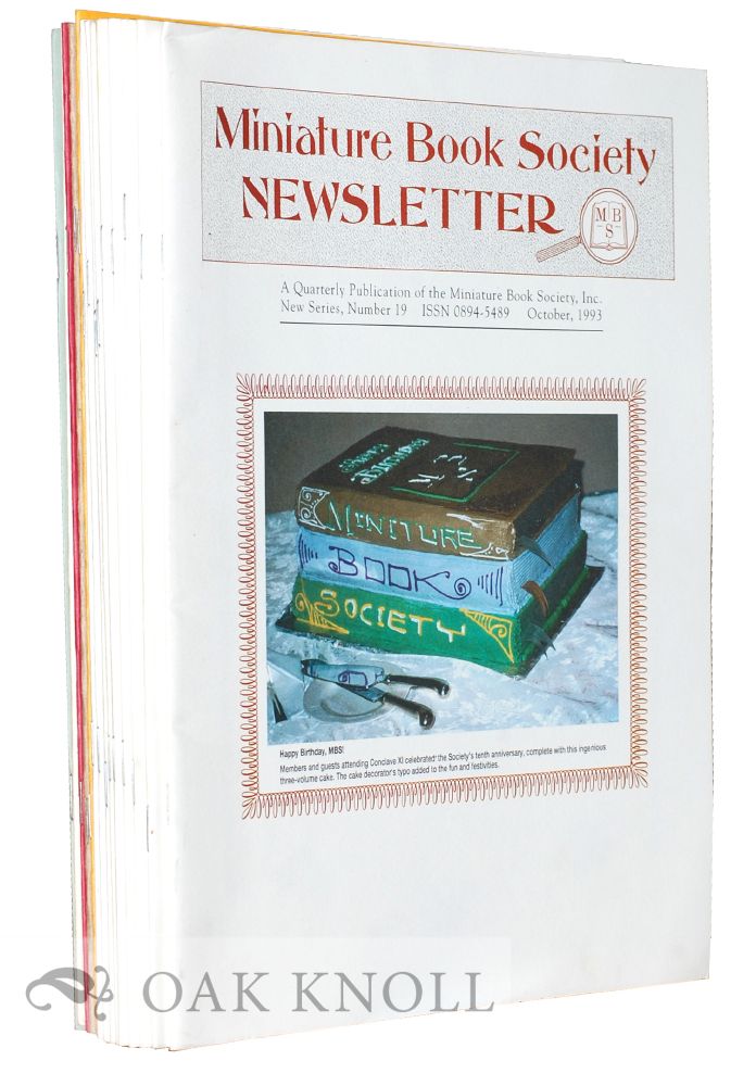 Order Nr. 121916 THE MINIATURE BOOK SOCIETY NEWSLETTER.