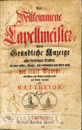 A COLLECTOR'S JOURNEY: NOTABLE MUSIC BOOKS WRITTEN PRIOR TO 1800.