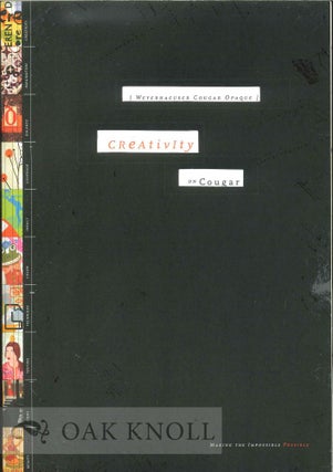Order Nr. 122103 CREATIVITY ON COUGAR: WHAT'S ALL THIS BUSINESS ABOUT CREATIVITY? Weyerhaeuser