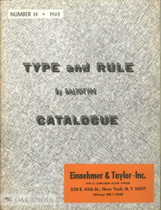 Order Nr. 122133 TYPE AND RULE CATALOGUE. Baltotype