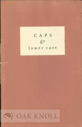Order Nr. 122219 CAPS & LOWER CASE