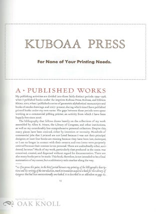 PRESSED FOR TIME: A DESCRIPTIVE BIBLIOGRAPHY OF THE WORK OF RUSSELL MARET