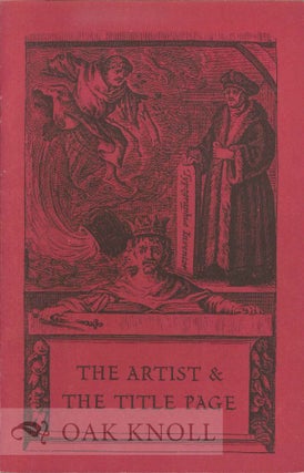 Order Nr. 122950 THE ARTIST & THE TITLE PAGE
