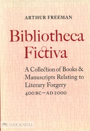 Order Nr. 123166 BIBLIOTHECA FICTIVA: A COLLECTION OF BOOKS & MANUSCRIPTS RELATING TO LITERARY...