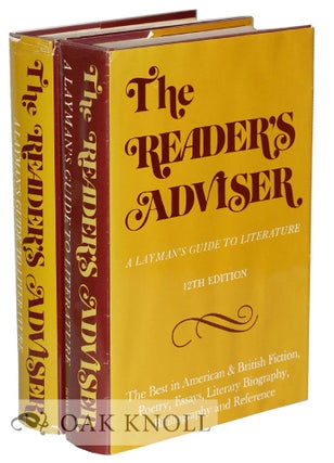 Order Nr. 123250 THE READER'S ADVISER, A GUIDE TO THE BEST IN LITERATURE. Sarah L. Prakken