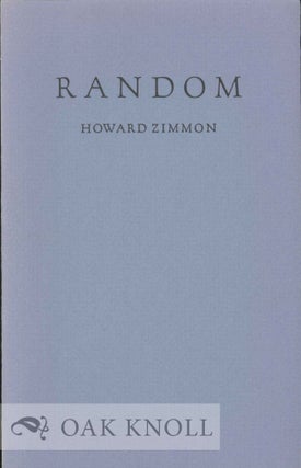 Order Nr. 123723 RANDOM. Howard Zimmon